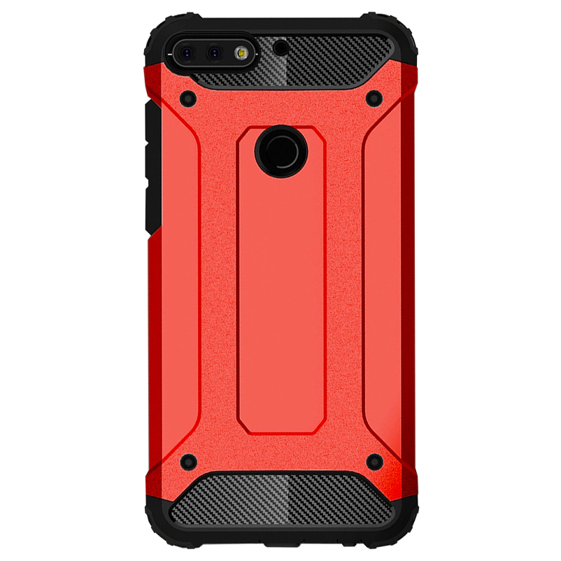 Military Defender Tough Shockproof Case for Huawei Nova 2 Lite - Red